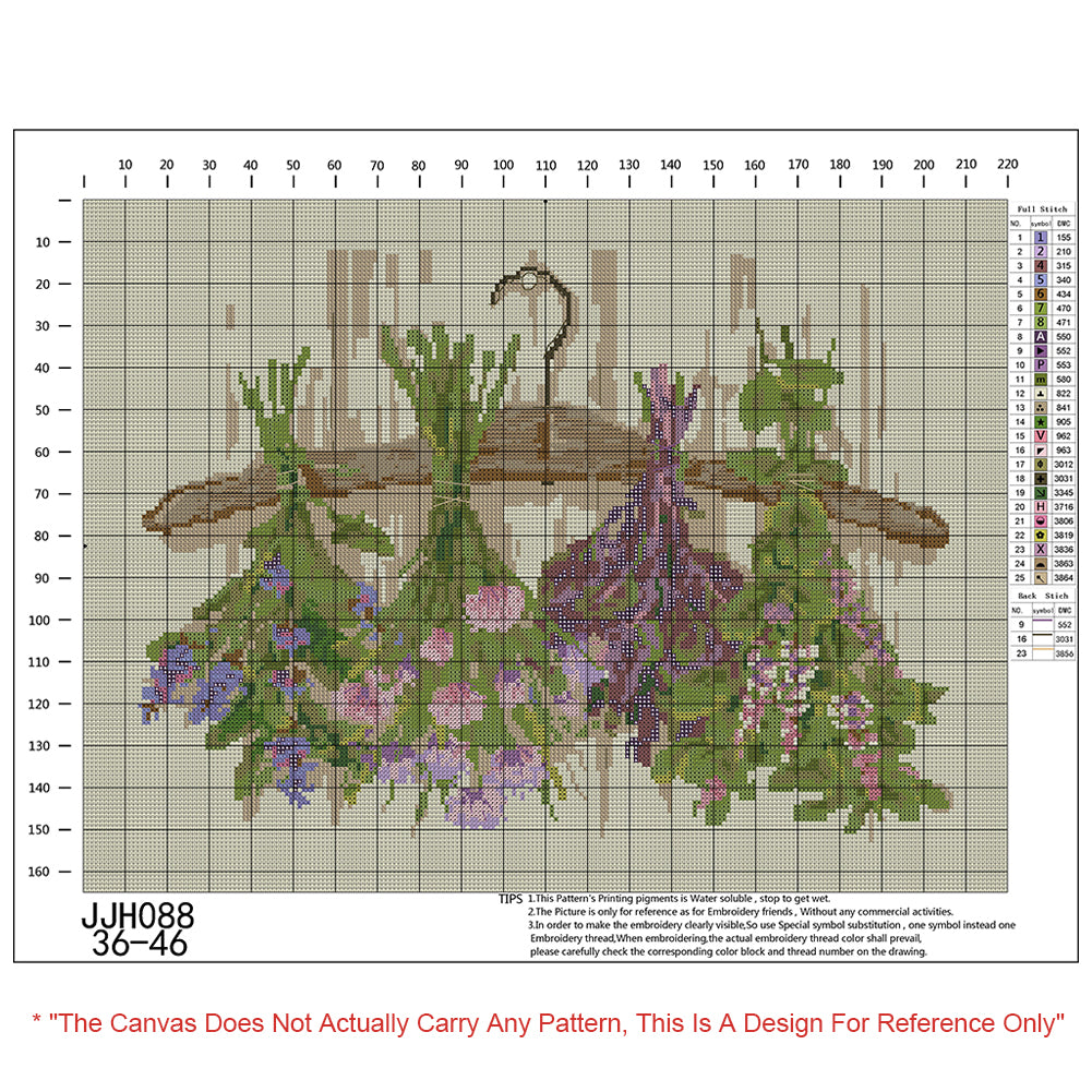 Maple Leaf And Deer - Full 11CT Counted Cross Stitch 140x50CM - Diy