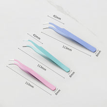 Load image into Gallery viewer, 3pcs Diamond Painting Stainless Steel Tweezers Set DIY Tools (Elbow)
