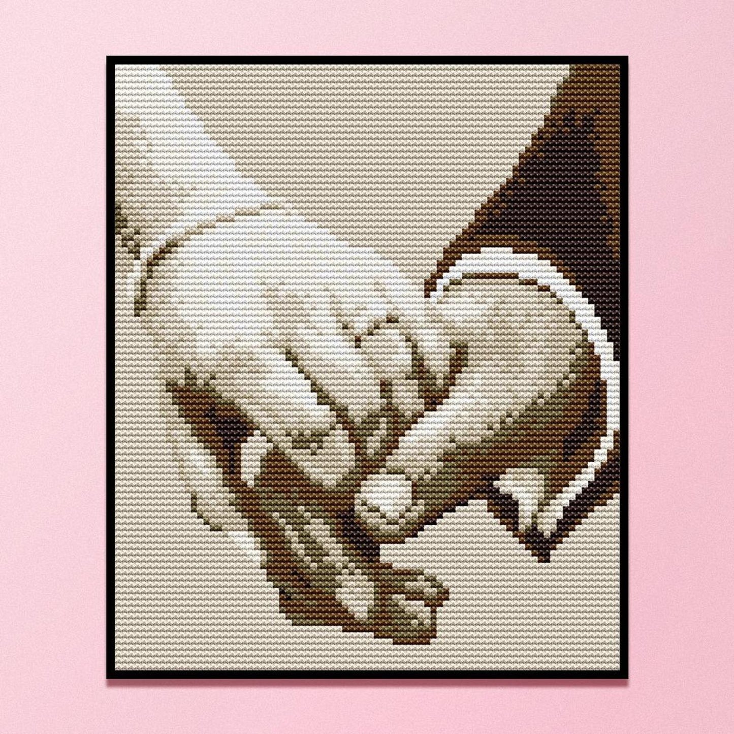 Holding Hands Together - Full 14CT Stamped Cross Stitch 19x22CM - Joy Sunday