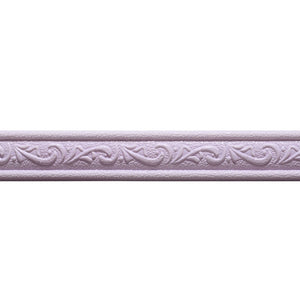 3D Foam Self-adhesive Waist Corner Line DIY Wall Edge Strip Skirt (Purple)