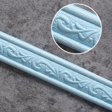 Load image into Gallery viewer, 3D Foam Self-adhesive Waist Corner Line DIY Wall Edge Strip (Light Blue)
