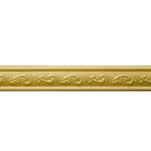 3D Foam Self-adhesive Waist Corner Line DIY Wall Edge Strip Skirt (Gold)