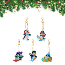 Load image into Gallery viewer, Snow Sports Diamond Painting Keychain DIY Crystal Drill Key Ring Craft (YS016)
