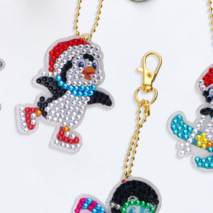 Snow Sports Diamond Painting Keychain DIY Crystal Drill Key Ring Craft (YS016)