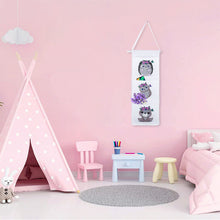 Load image into Gallery viewer, Wall Hanging Storage Bag DIY Owl Diamond Painting Home Organizer
