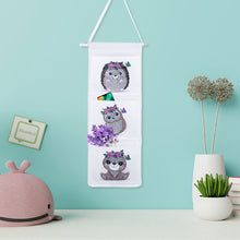 Load image into Gallery viewer, Wall Hanging Storage Bag DIY Owl Diamond Painting Home Organizer

