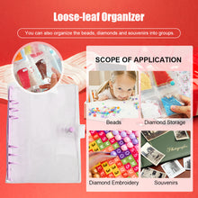 Load image into Gallery viewer, Diamond Painting Storage Book Beads Container Loose Leaf A5 Binder (Purple)
