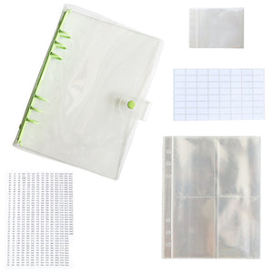 Diamond Painting Storage Book Beads Container Loose Leaf A5 Binder (Green)