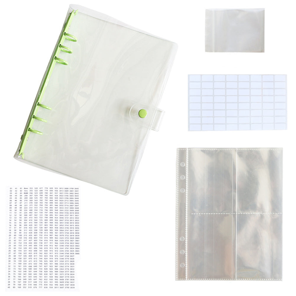 Diamond Painting Storage Book Beads Container Loose Leaf A5 Binder (Green)