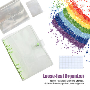 Diamond Painting Storage Book Beads Container Loose Leaf A5 Binder (Green)