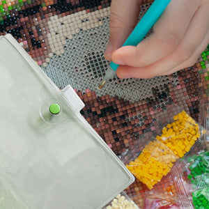 Diamond Painting Storage Book Beads Container Loose Leaf A5 Binder (Green)