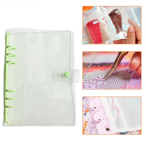 Diamond Painting Storage Book Bead Container A5 Album Binder (Green)