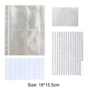 Diamond Painting Storage Book Kits (Loose Leaf+Self Sealing Bag+Stickers)