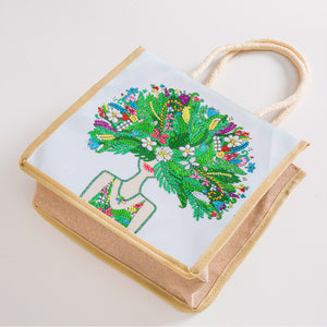 5D Diamond Painting Handbag DIY Beauty Linen Shopping Storage Bags (GT5013)