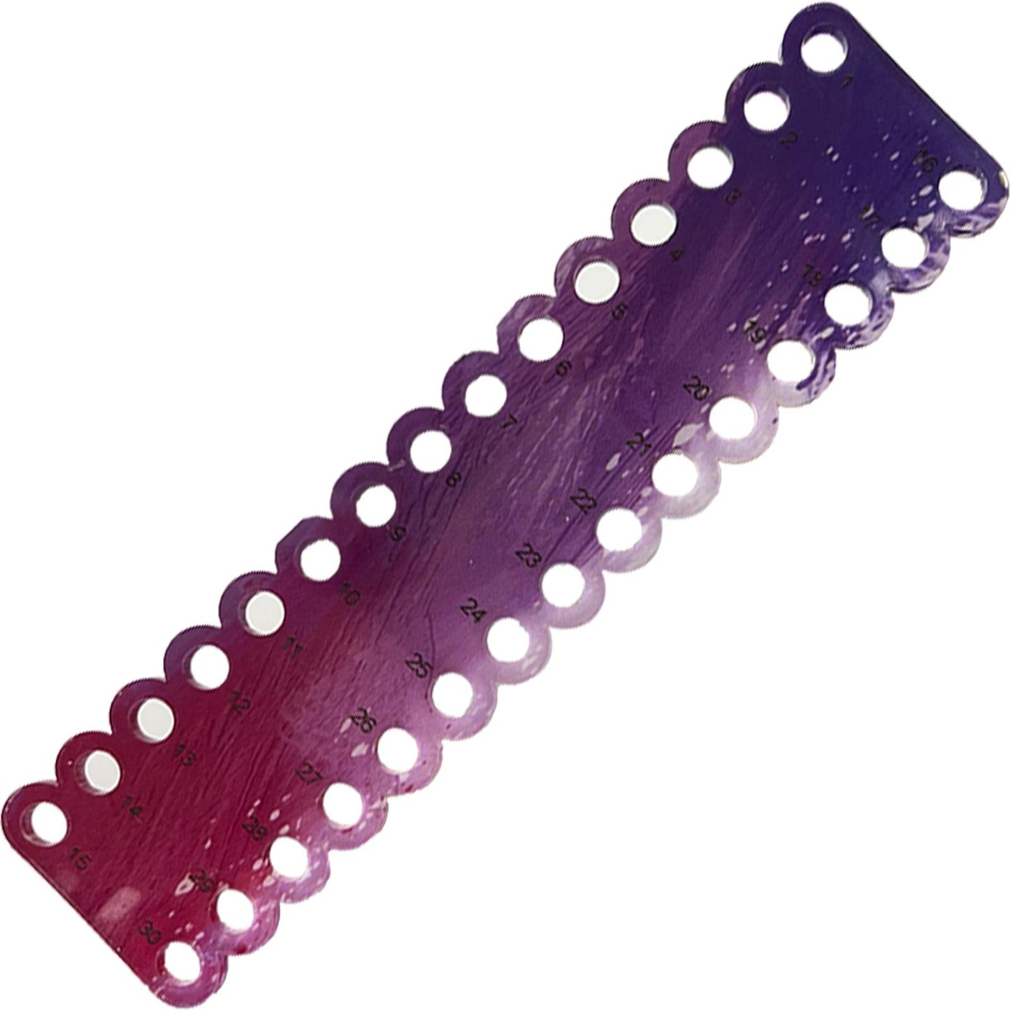 Acrylic Row Line Tool 30 Holes Yarn Organizer Craft Storage Holder Art Accessory
