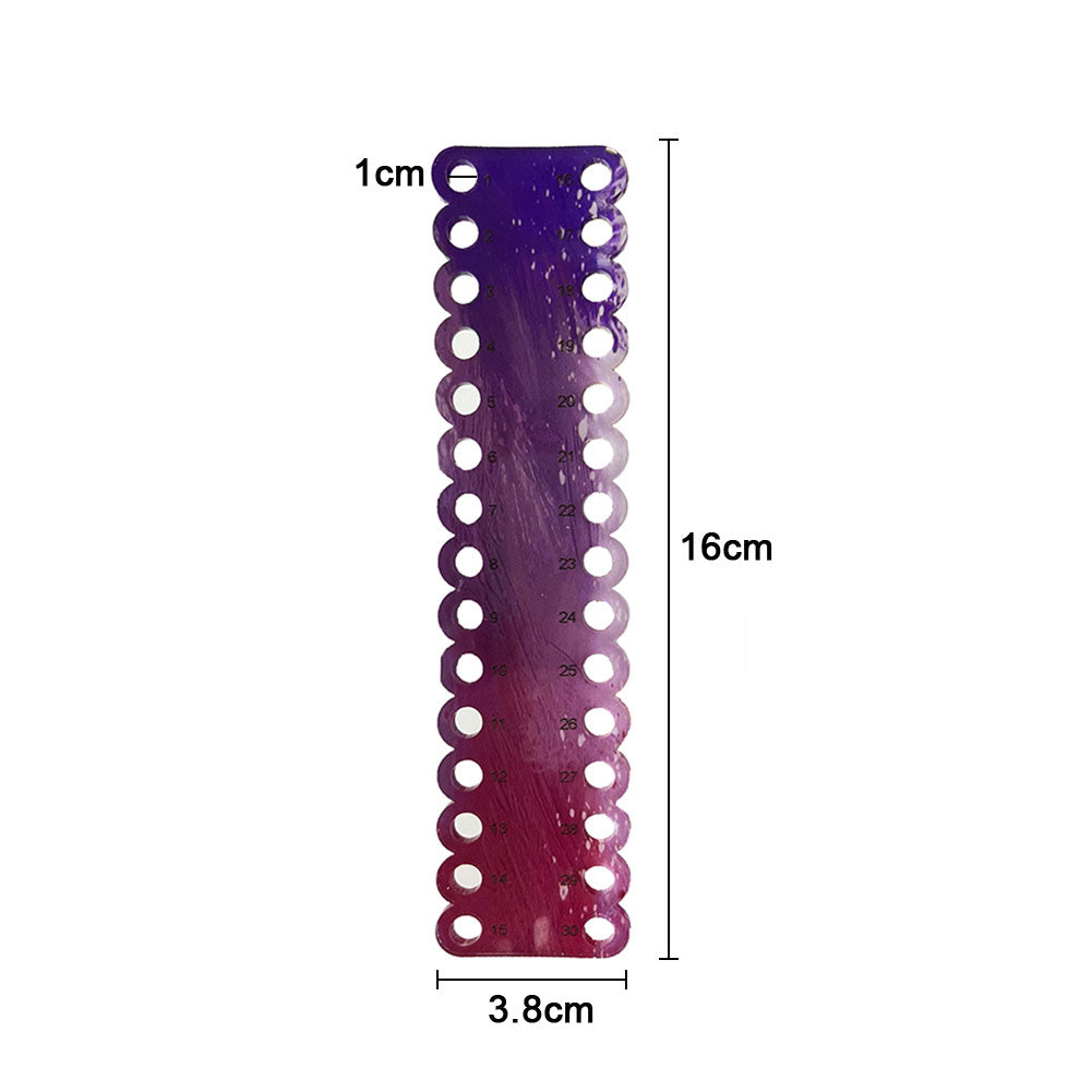 Acrylic Row Line Tool 30 Holes Yarn Organizer Craft Storage Holder Art Accessory