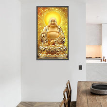 Load image into Gallery viewer, Buddha'S Light 40*70CM(Canvas) Full Round Drill Diamond Painting
