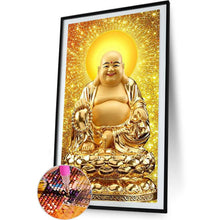 Load image into Gallery viewer, Buddha'S Light 40*70CM(Canvas) Full Round Drill Diamond Painting
