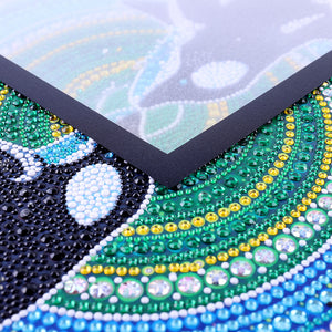 Diamond Painting Magnetic Frame Self-Adhesive (Black Matted Inner Size 25x35cm)