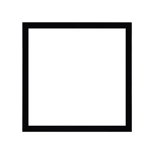 Diamond Painting Magnetic Frame Self-Adhesive (Black Glossy Inner Size 25x25cm)