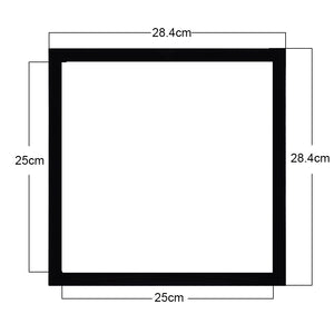 Diamond Painting Magnetic Frame Self-Adhesive (Black Glossy Inner Size 25x25cm)