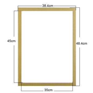 Diamond Painting Magnetic Frame Self-Adhesive (Gold Glossy Inner Size 35x45cm)