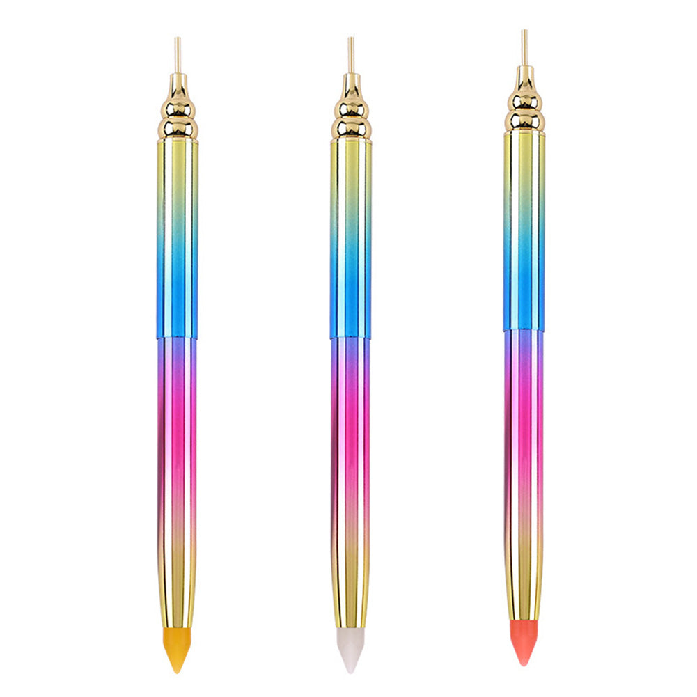 Gradient Rotary Point Drill Pen 5D DIY Diamond Painting Tool with Clay Tips