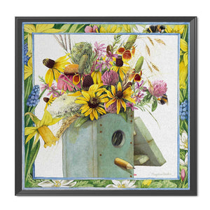 DIY - Framed Vase - 50*50CM 11CT 3 Stamped Cross Stitch