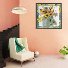 Load image into Gallery viewer, DIY - Framed Vase - 50*50CM 11CT 3 Stamped Cross Stitch
