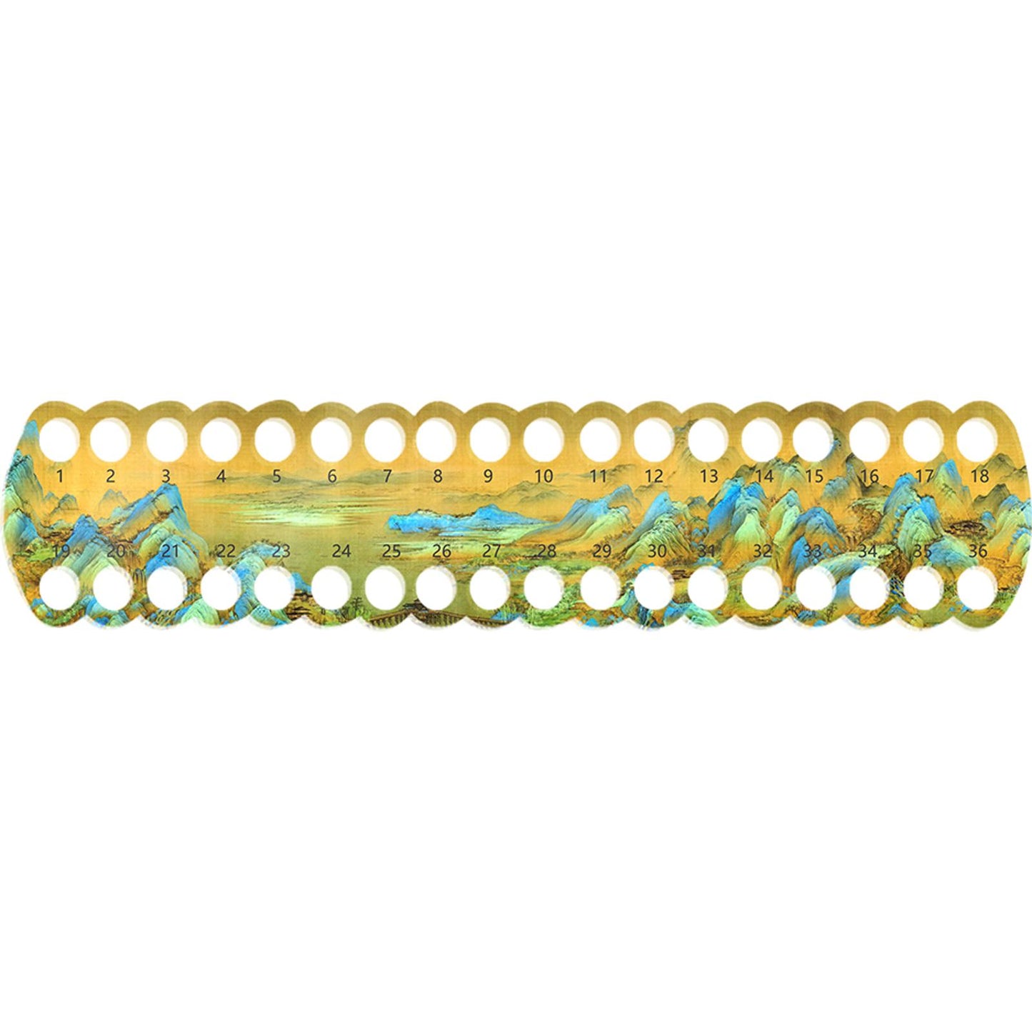 Acrylic Cross Stitch Row Line Board Cartoon Pattern Art Accessory (country)