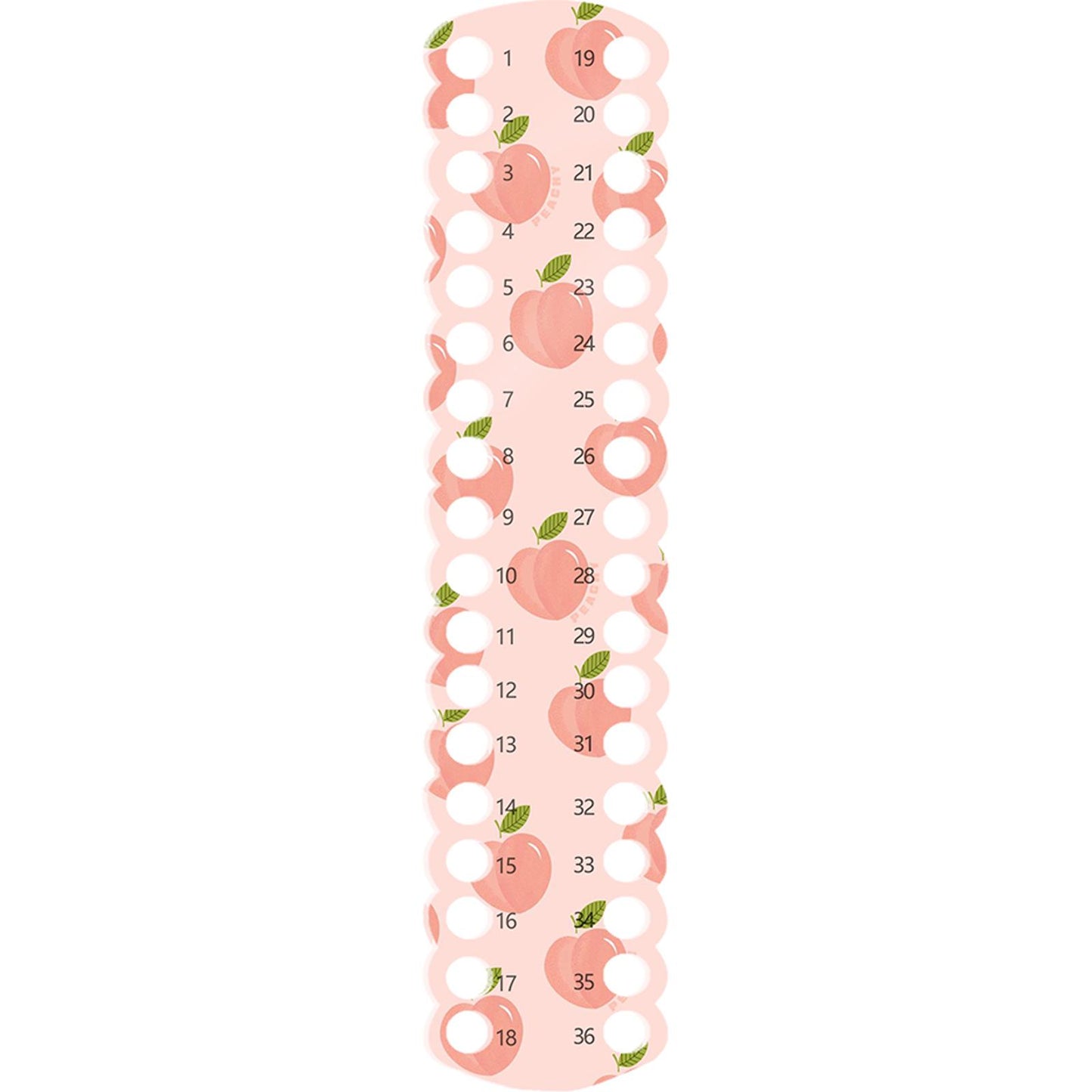 Acrylic Cross Stitch Row Line Board Cartoon Pattern Art Accessory (Peach)
