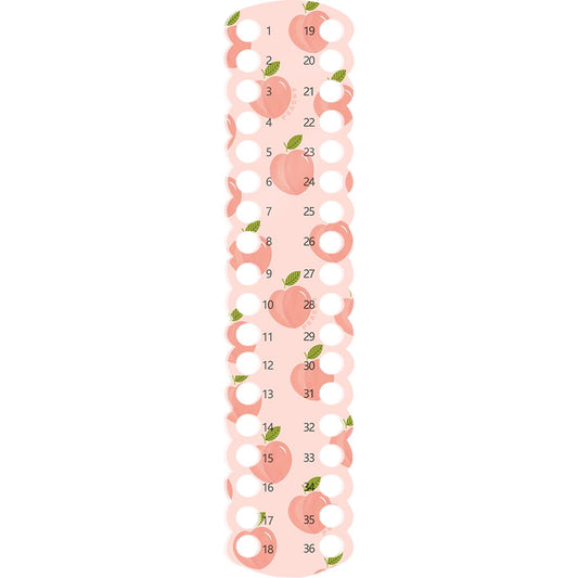 Acrylic Cross Stitch Row Line Board Cartoon Pattern Art Accessory (Peach)