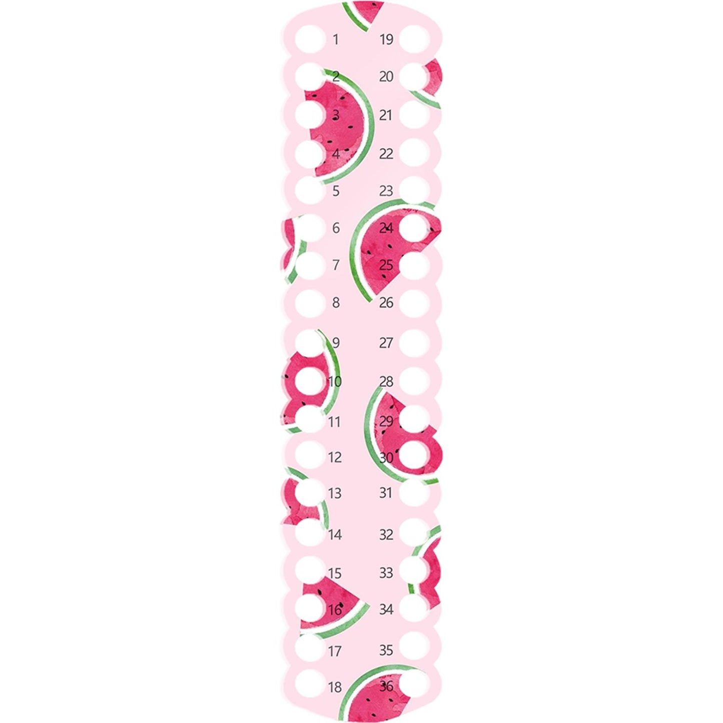 Acrylic Cross Stitch Row Line Board Cartoon Pattern Art Accessory (watermelon)