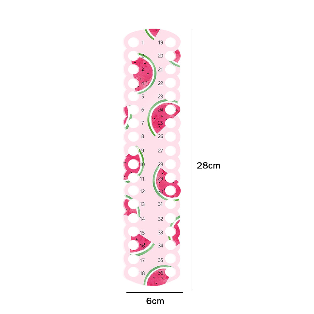 Acrylic Cross Stitch Row Line Board Cartoon Pattern Art Accessory (watermelon)