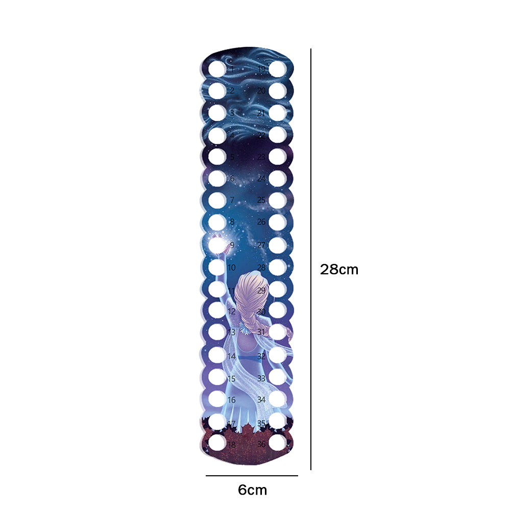 Acrylic Cross Stitch Row Line Board Cartoon Pattern Art Accessory (Frozen)