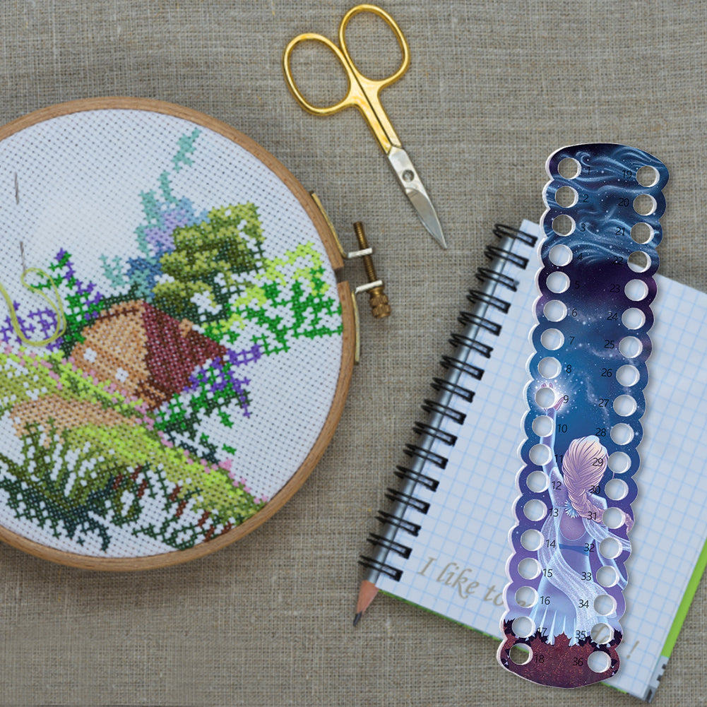 Acrylic Cross Stitch Row Line Board Cartoon Pattern Art Accessory (Frozen)