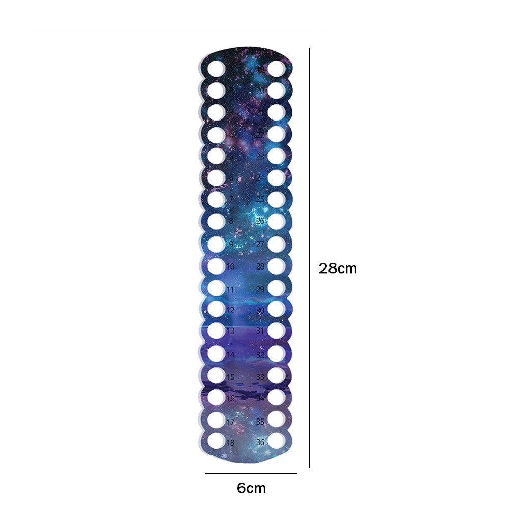 Acrylic Cross Stitch Row Line Board Cartoon Pattern Art Accessory (Starry Sky )