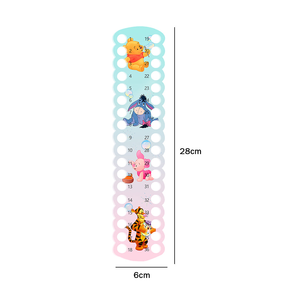 Acrylic Cross Stitch Row Line Board Cartoon Pattern Art Accessory (Winnie the Pooh)