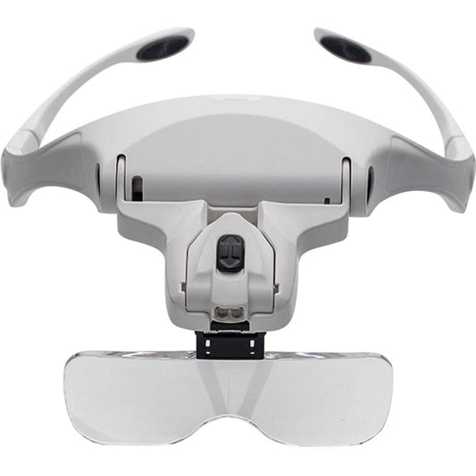 Magnifying Glasses Loupe Headband Magnifier with LED Light Jeweler Tools