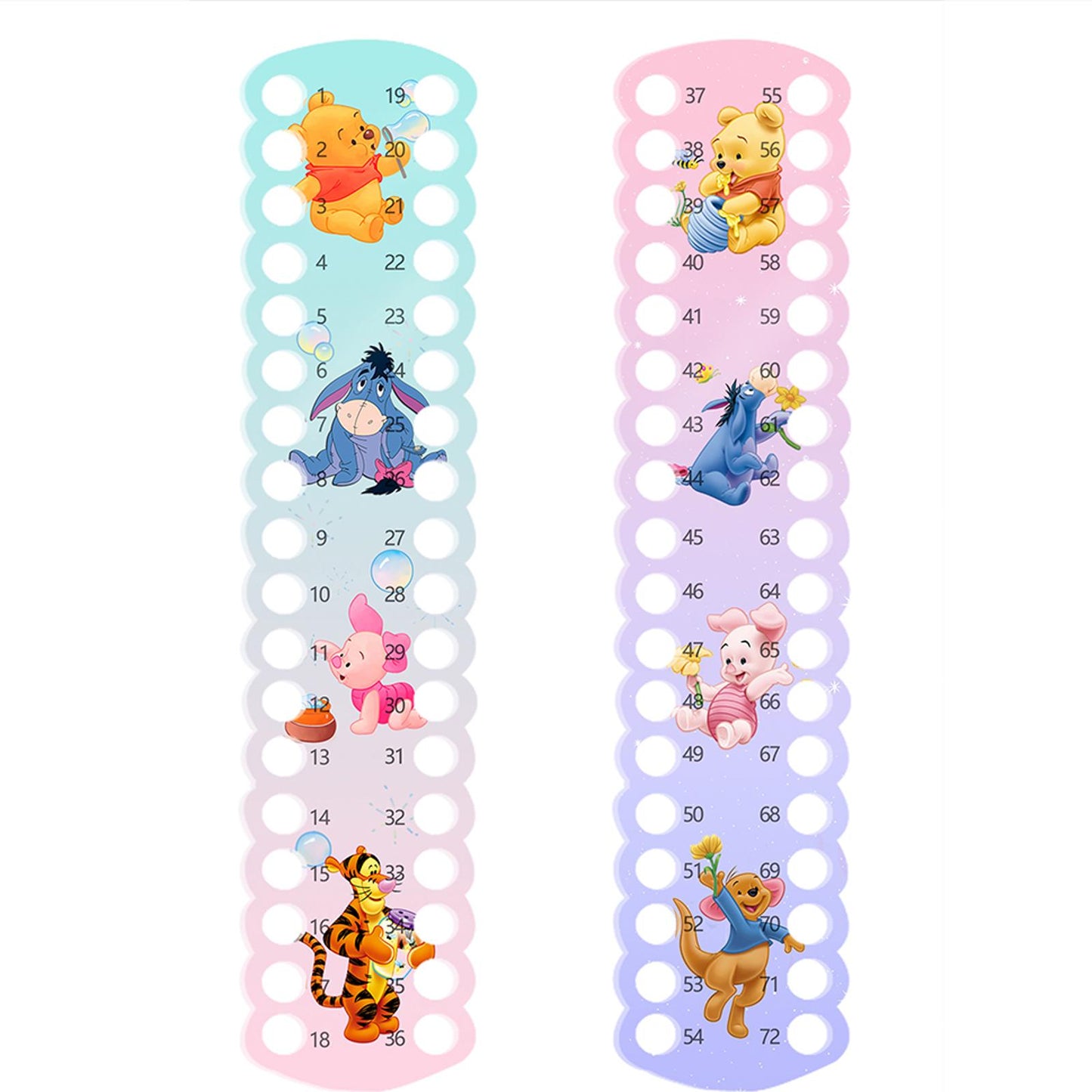 2pcs Cartoon Embroidery Floss Organizer Cross Stitch Thread Holder Storage