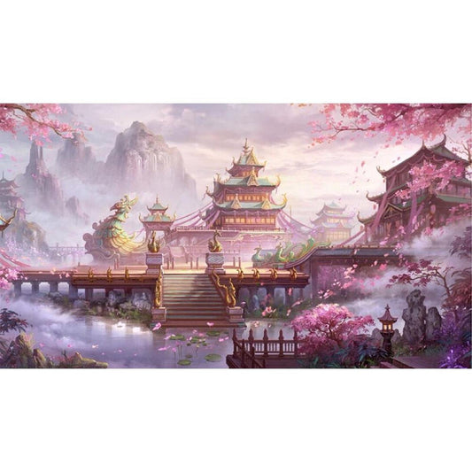 Ethereal Land - Full 11CT Stamped Cross Stitch 45x80CM - Yishu