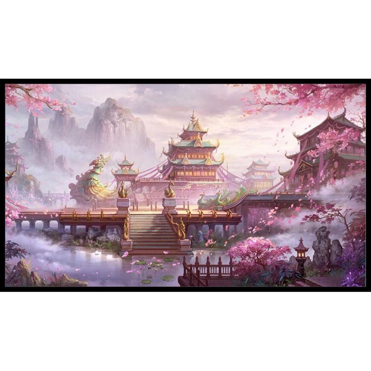 Ethereal Land - Full 11CT Stamped Cross Stitch 45x80CM - Yishu