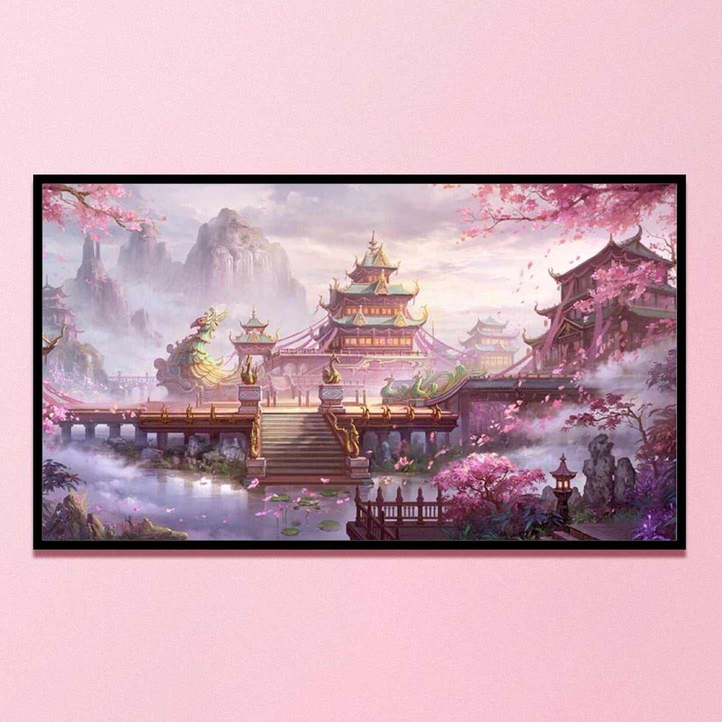 Ethereal Land - Full 11CT Stamped Cross Stitch 45x80CM - Yishu