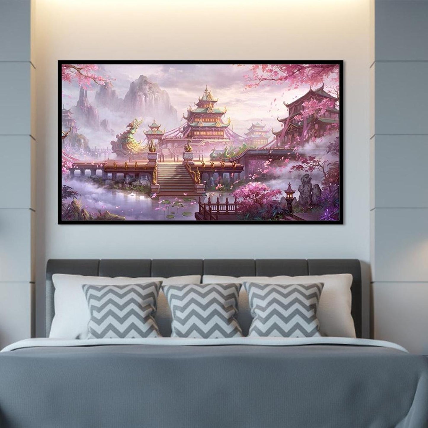 Ethereal Land - Full 11CT Stamped Cross Stitch 45x80CM - Yishu