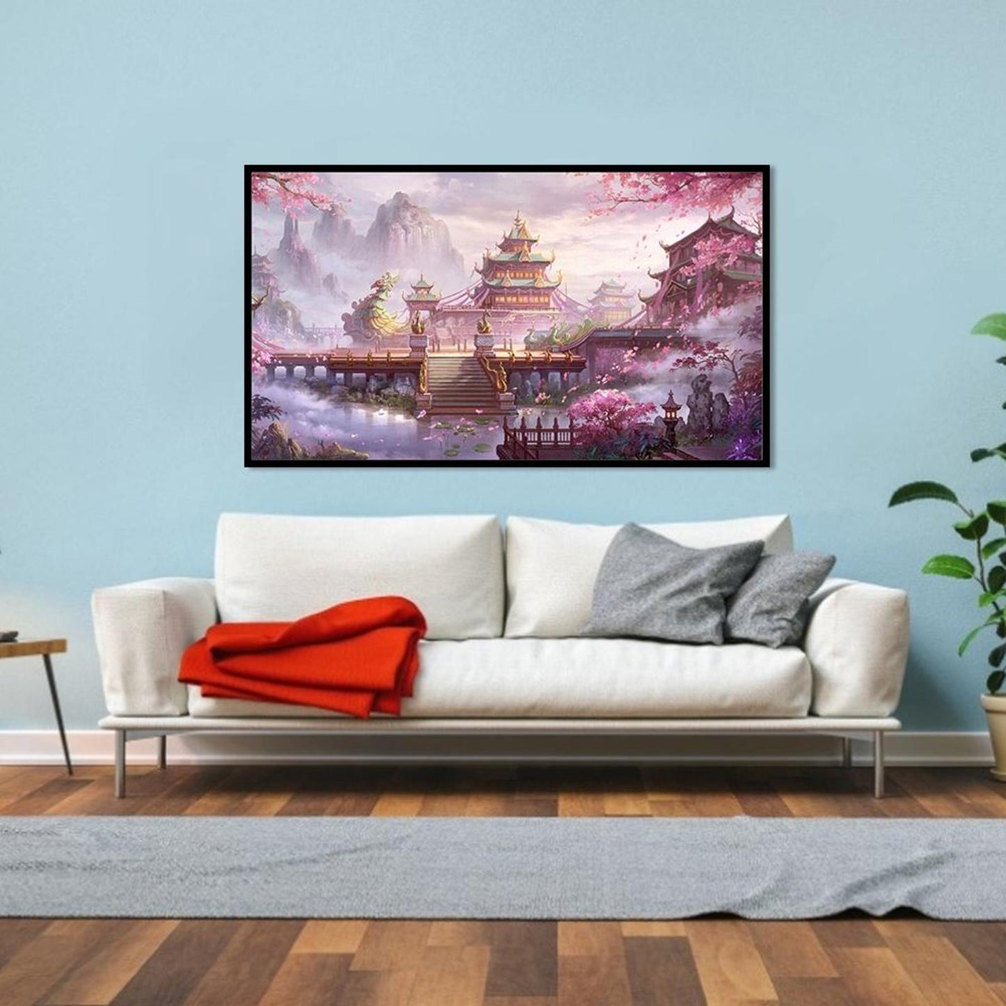 Ethereal Land - Full 11CT Stamped Cross Stitch 45x80CM - Yishu