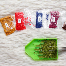 Load image into Gallery viewer, DMC Color Number Stickers 26 Letters 0-100 Round for Adults Kids (Black White)
