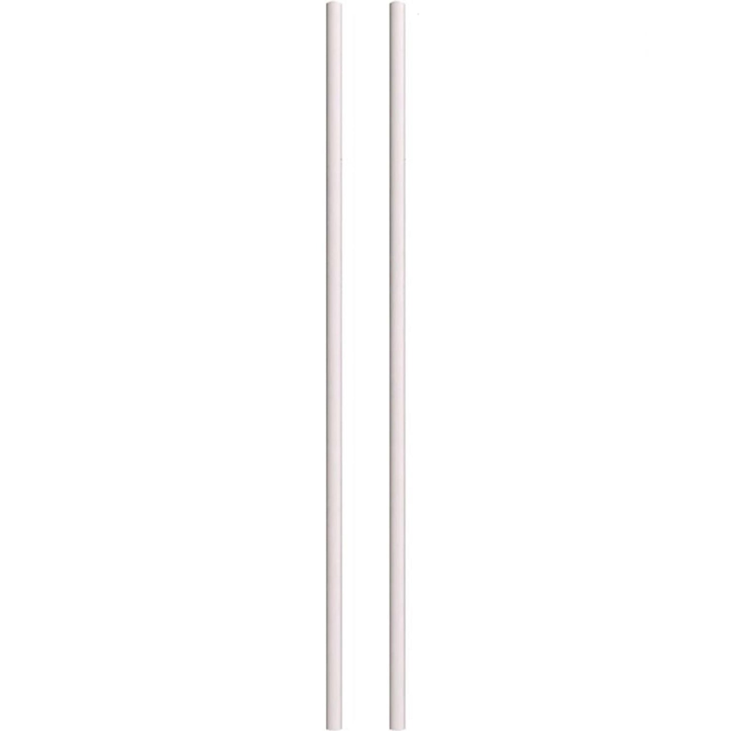 2PCS PVC Cross Stitch Scroll Rods Sticks  Rolling Tube for Storage (50CM)