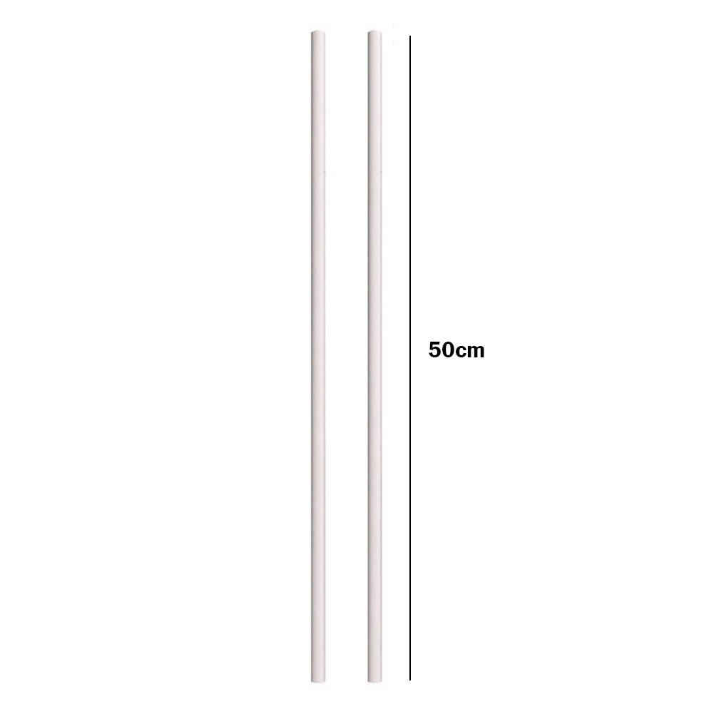 2PCS PVC Cross Stitch Scroll Rods Sticks  Rolling Tube for Storage (50CM)