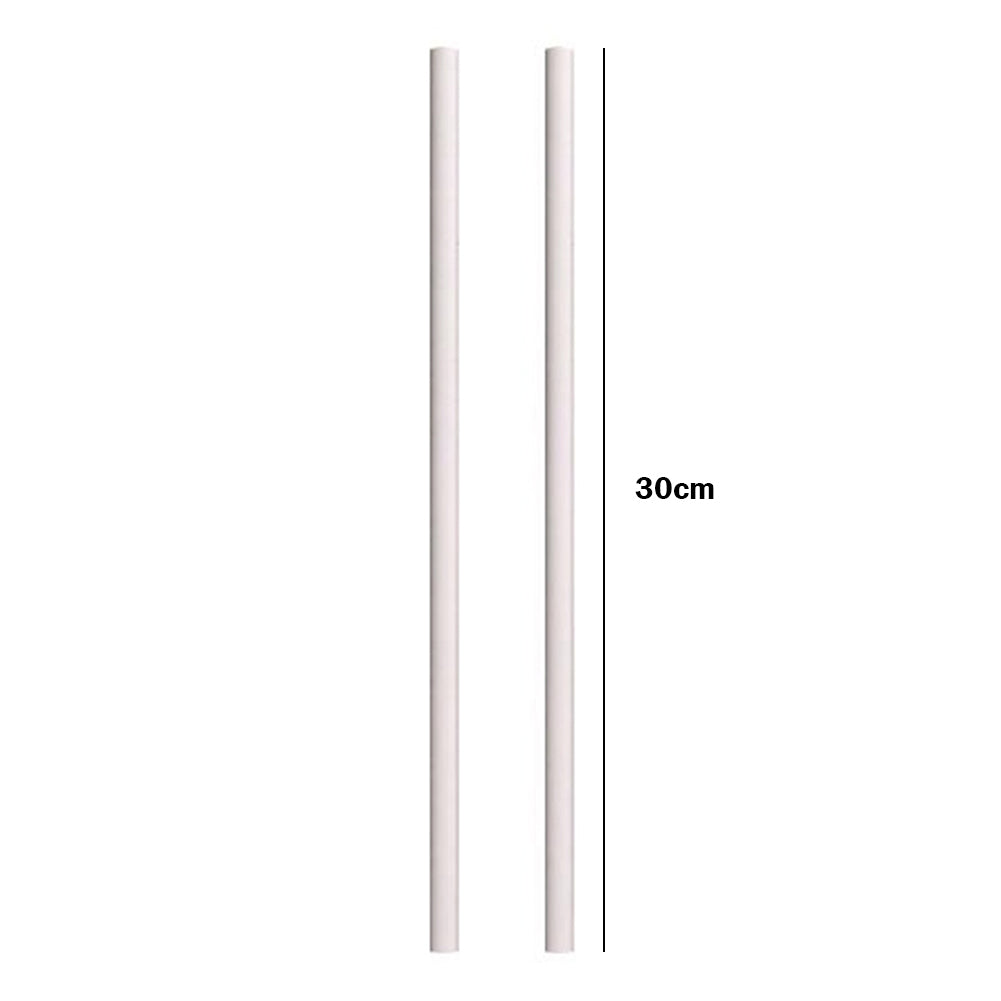 2PCS PVC Cross Stitch Scroll Rods Sticks  Rolling Tube for Storage (30CM)