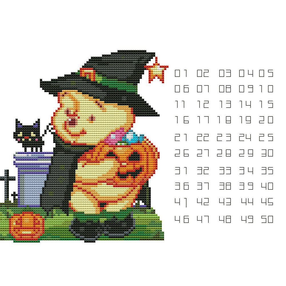 Halloween Cross Stitch Cable Bag Cotton Digital Splitter Accessories